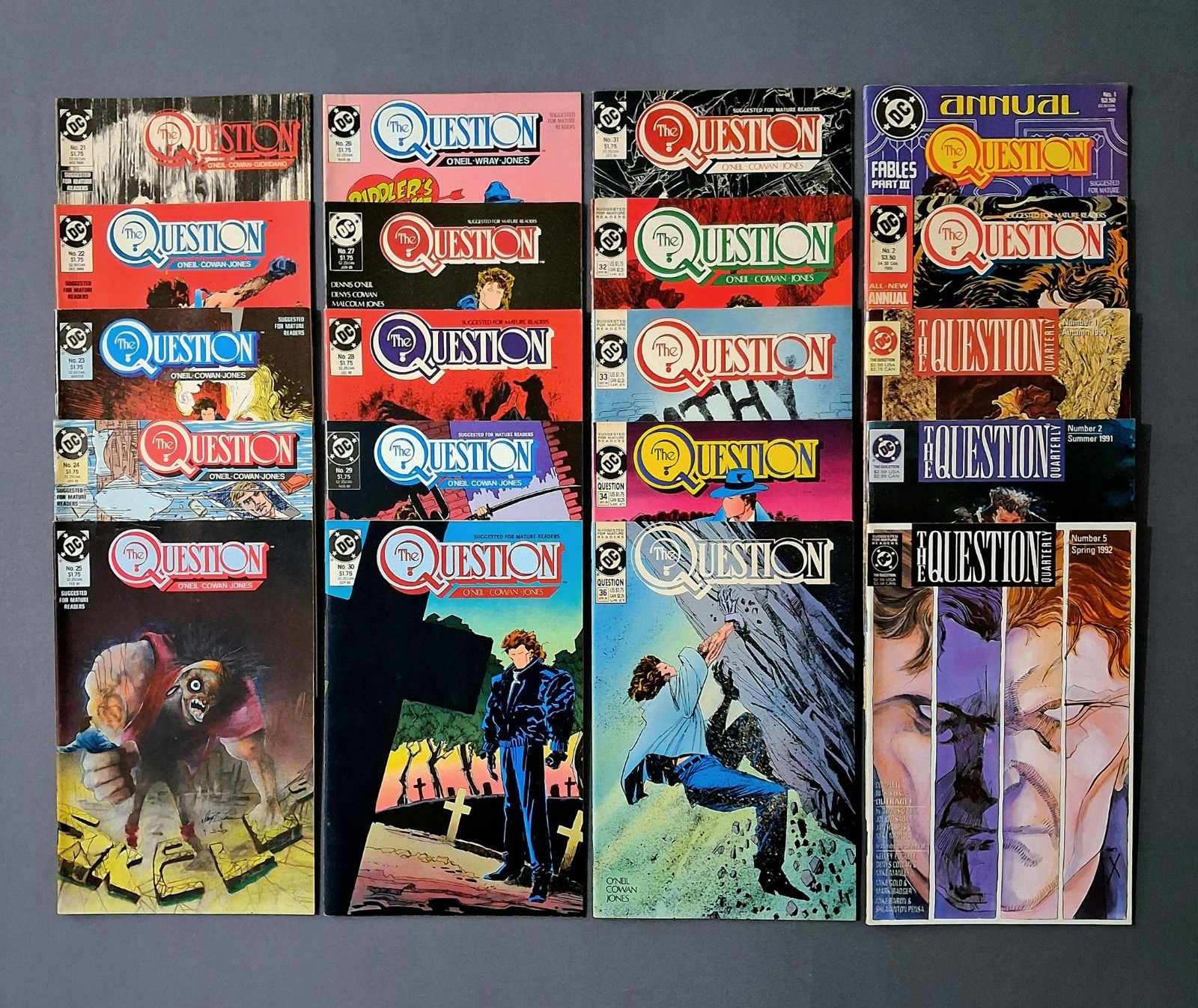 The Question #21-36+Annual #1-2+ Quarterly #1,2,3,5 