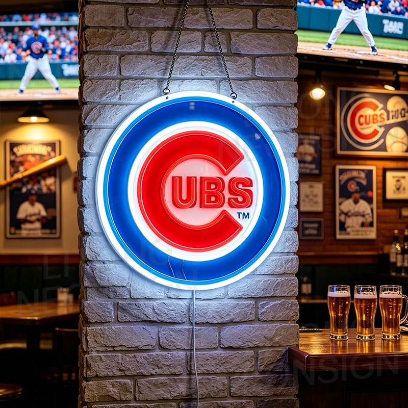 US STOCK Chicago Cubs LED Neon Sign 16