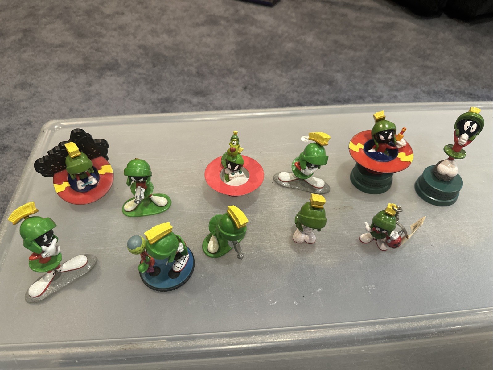 Vintage Looney Tunes Marvin the Martian PVC Figures Lot of 11 K-9 Applause 90s