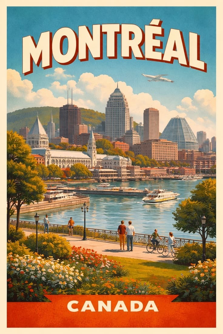 Montreal Canada Beautiful LandscapenRepro Print Poster aprox 13x19