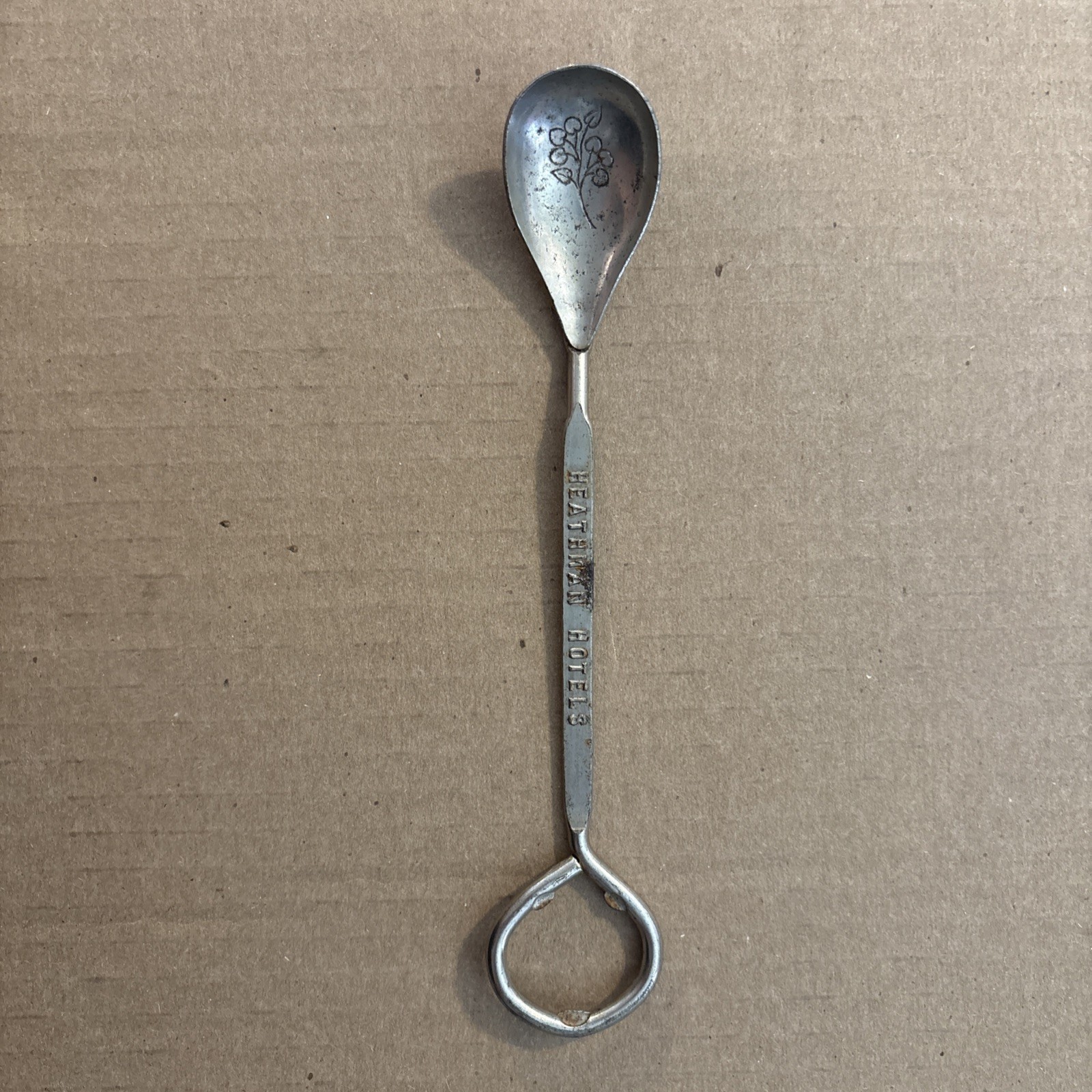 Vintage Advertising Bar Bottle Opener Spoon - Heathman Hotels Portland Oregon