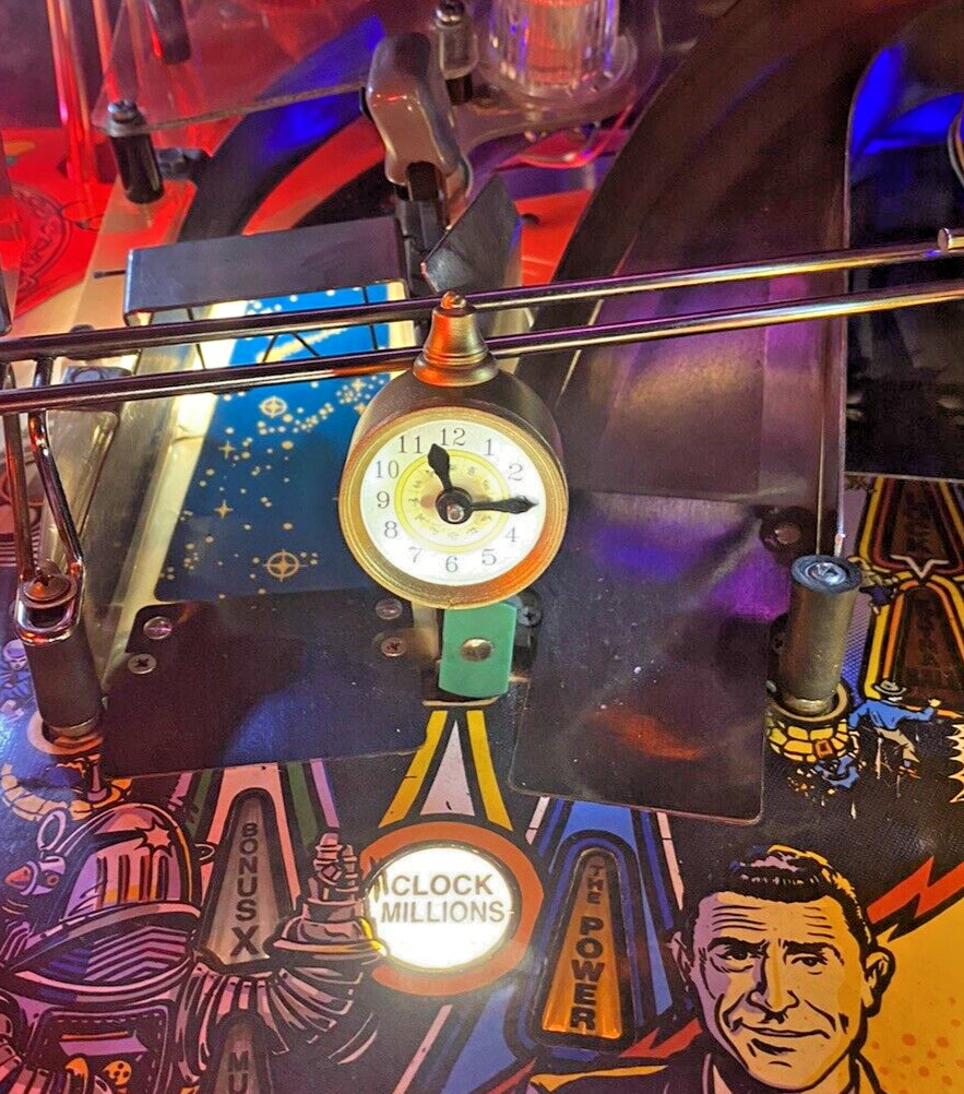 Twilight Zone pinball Clock millions Mod (WITH SPINING DIAL) *NO US IMPORT TAX*