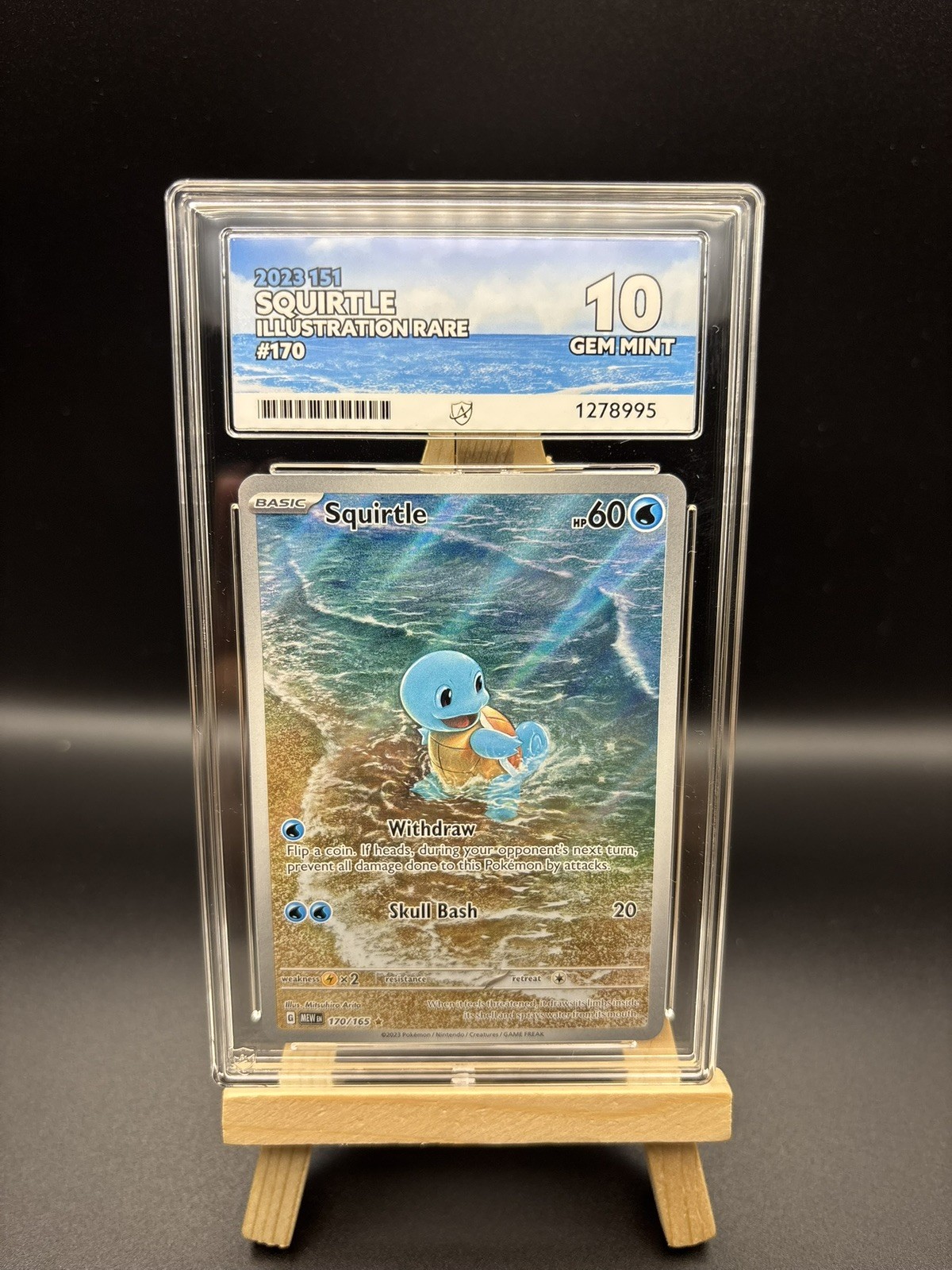 Pokemon TCG: Squirtle illustration rare 170/165 - 151 - Ace 10