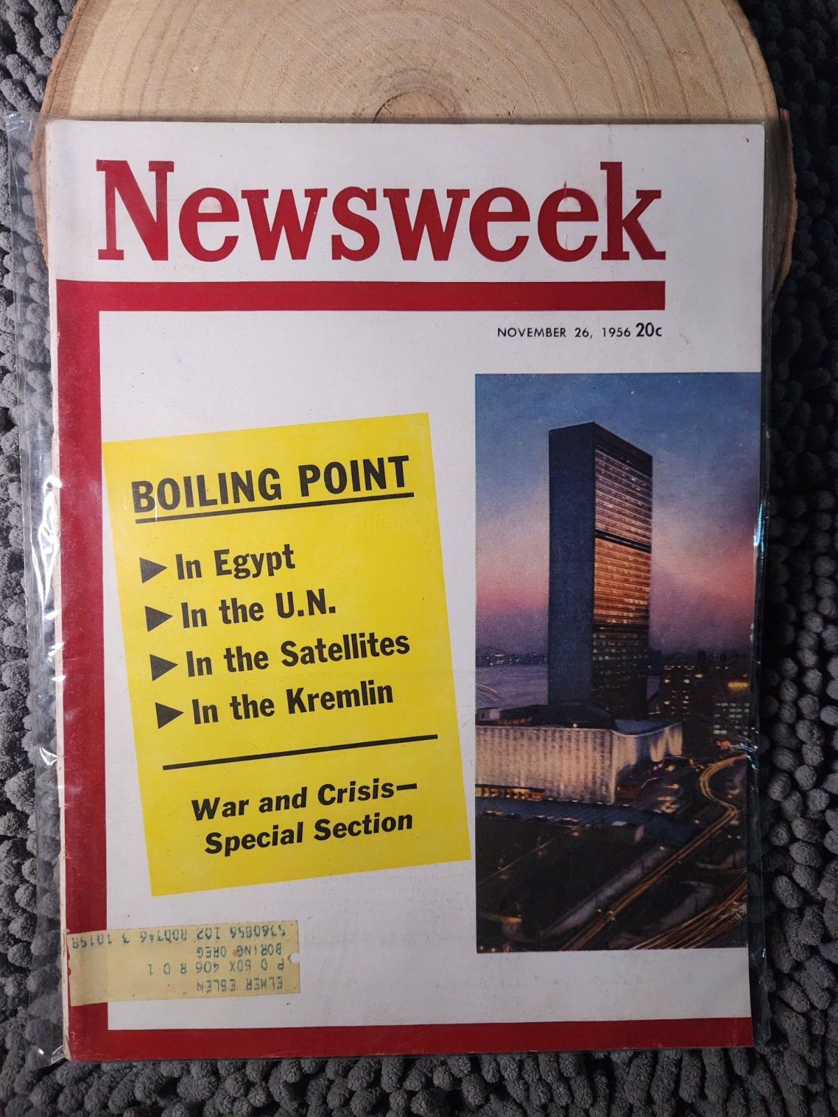 NEWSWEEK Magazine Vintage November 26 1956 WAR AND CRISIS~RARE