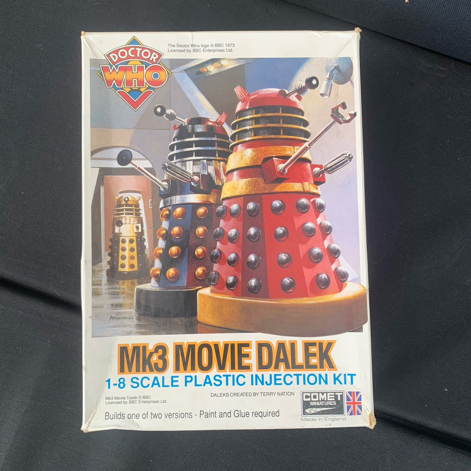 Vintage 1993 Comet Miniatures Doctor Who Mk3 Movie Dalek 1:8 Model Kit Box NEW