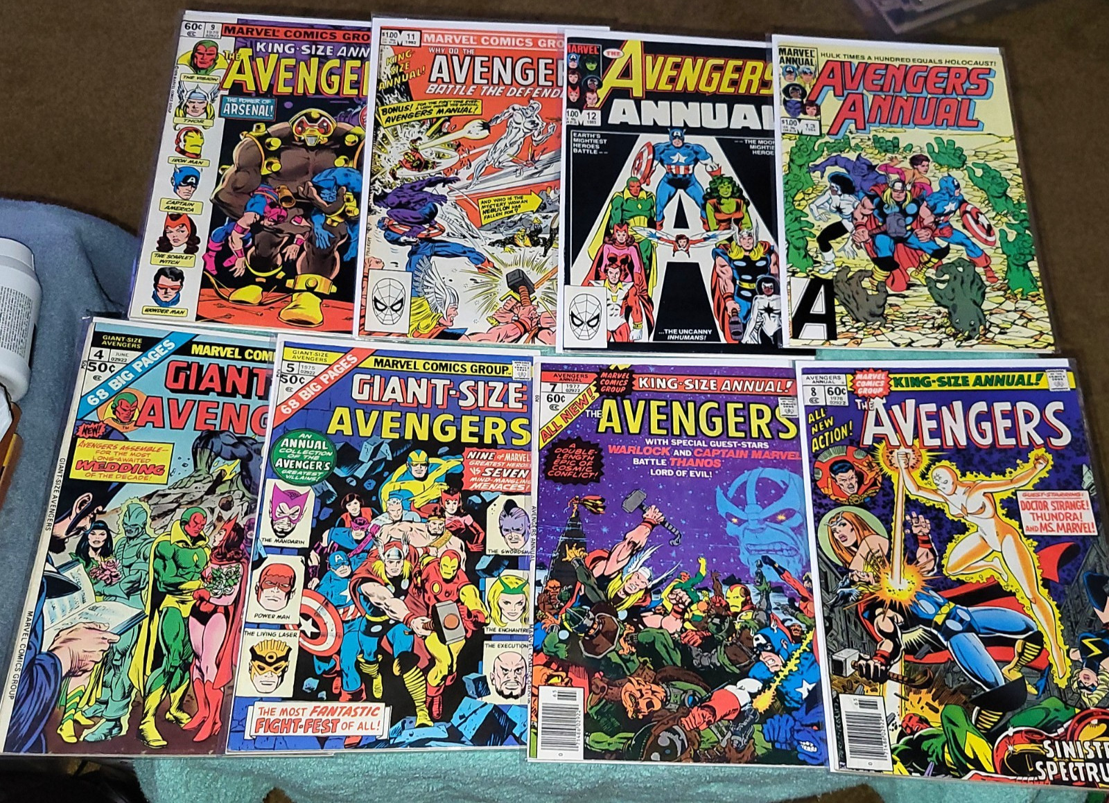 Giant-Size Avengers/Avengers Annual Lot of 8 Bronze Age 70s/80s Mid-Grade