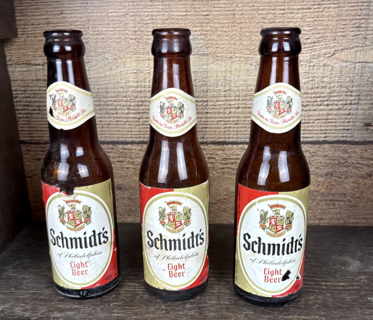 3 Vintage Schmidt's of Philadelphia Beer Bottle from Philadelphia PA