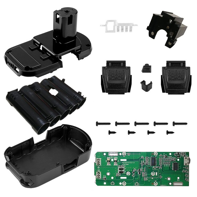 For RYOBI 18V /P103/P108 Replacement PCB Circuit Board Plastic Case Box kit