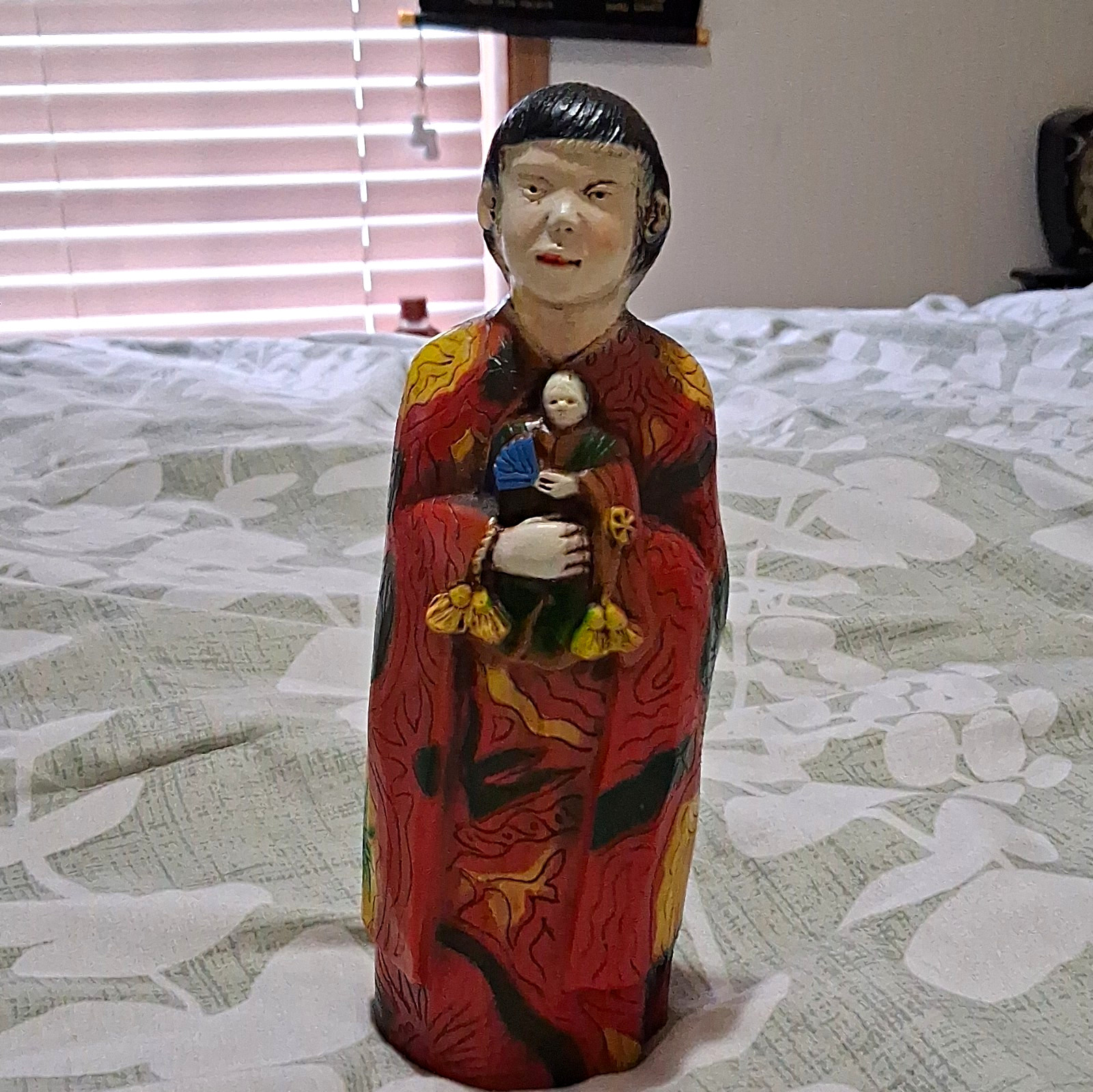  vintage Relic art chinese  oriental  masterpiece wood carved fingurine
