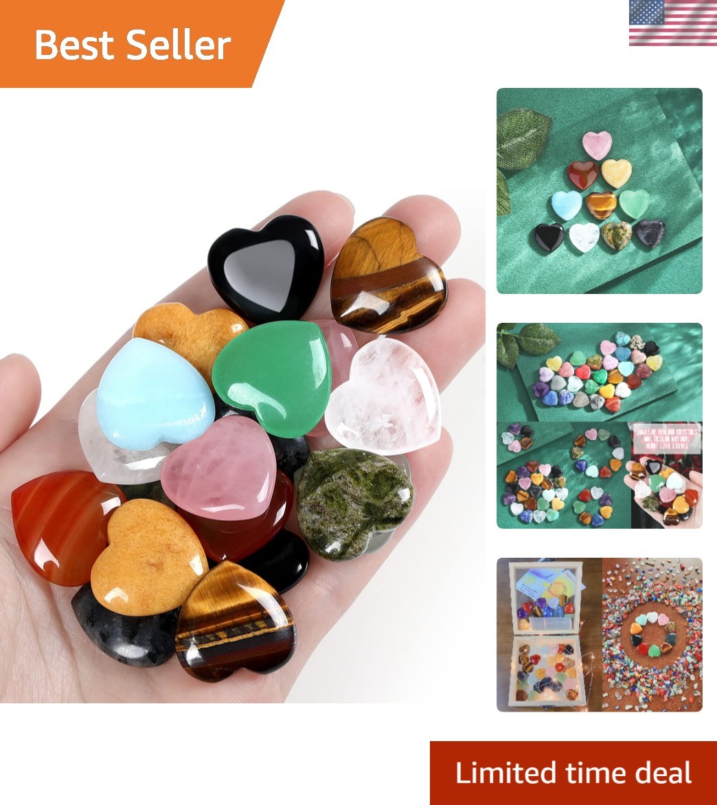 Elegant 10PC Healing Crystals Set - Rose Quartz, Amethyst & More for Meditation