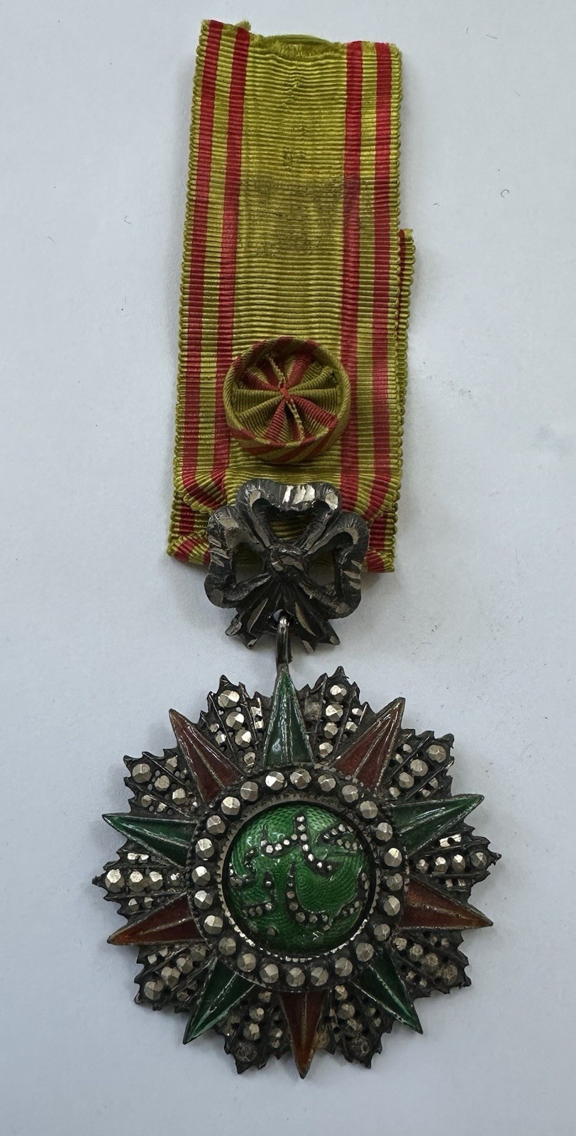 Antique Order Of Nichan Iftikhar Commander Star (1882-1902) Tunisia Silver Medal