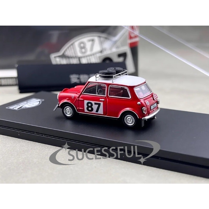 GCD 1:64 Morris Mini Cooper S Rallye #87 Diecast Collectible Race Model