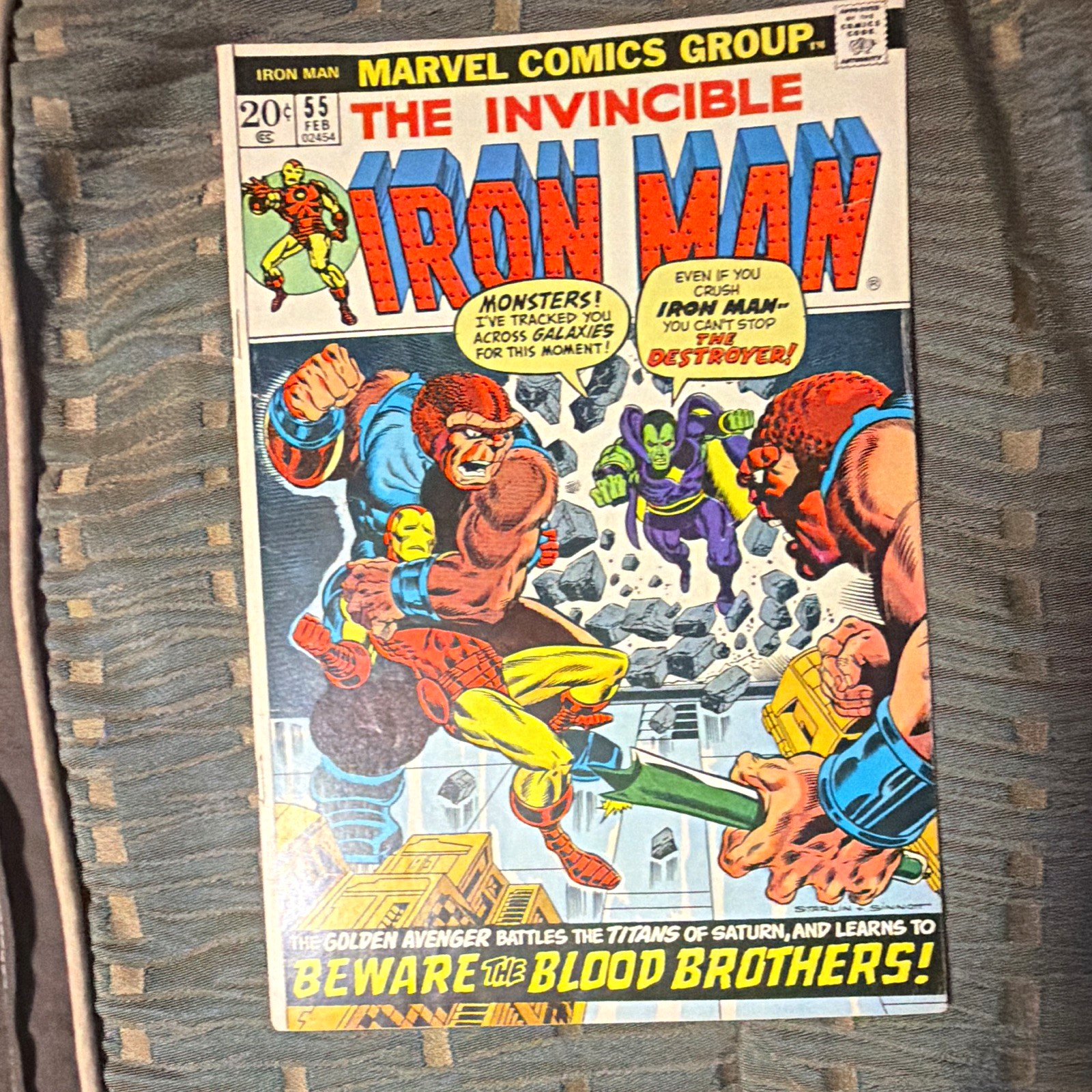 Invincible Iron Man #55 (1973) 1st app of Thanos and Drak VF