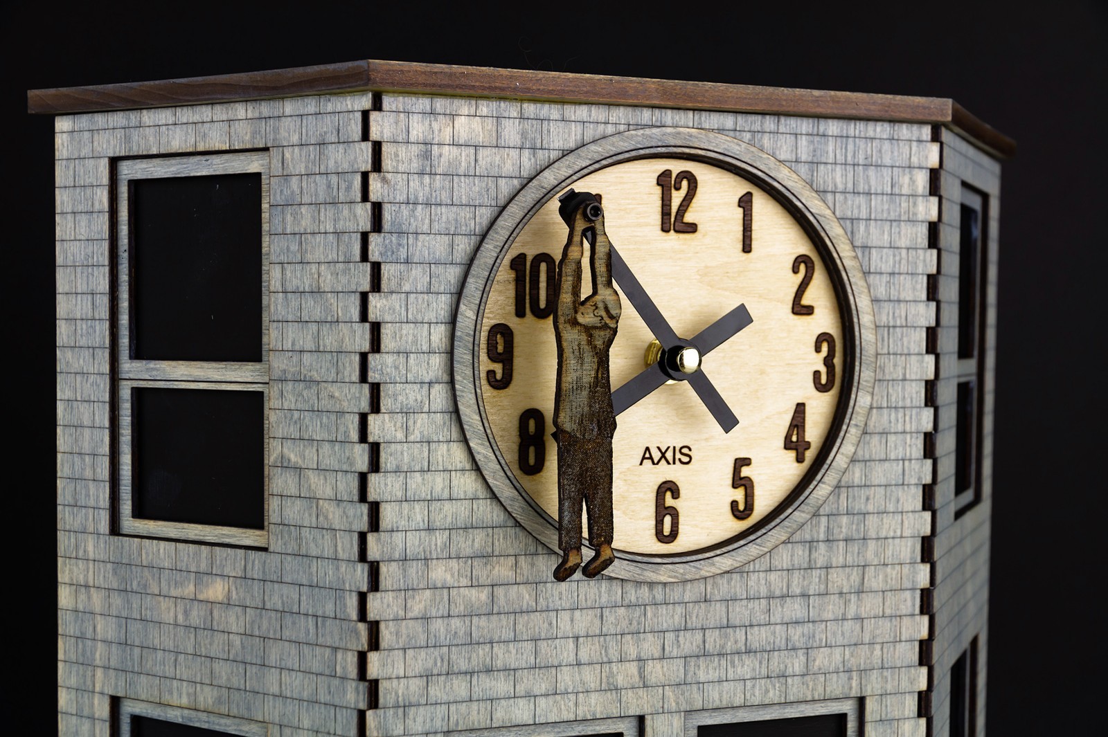 Harold Lloyd Hanging Man Back to the Future Clock
