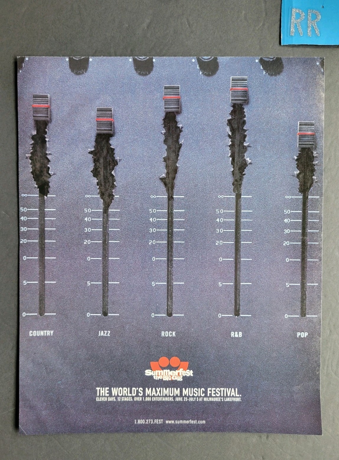 Milwaukee Summerfest Promo Print Advertisement 1999