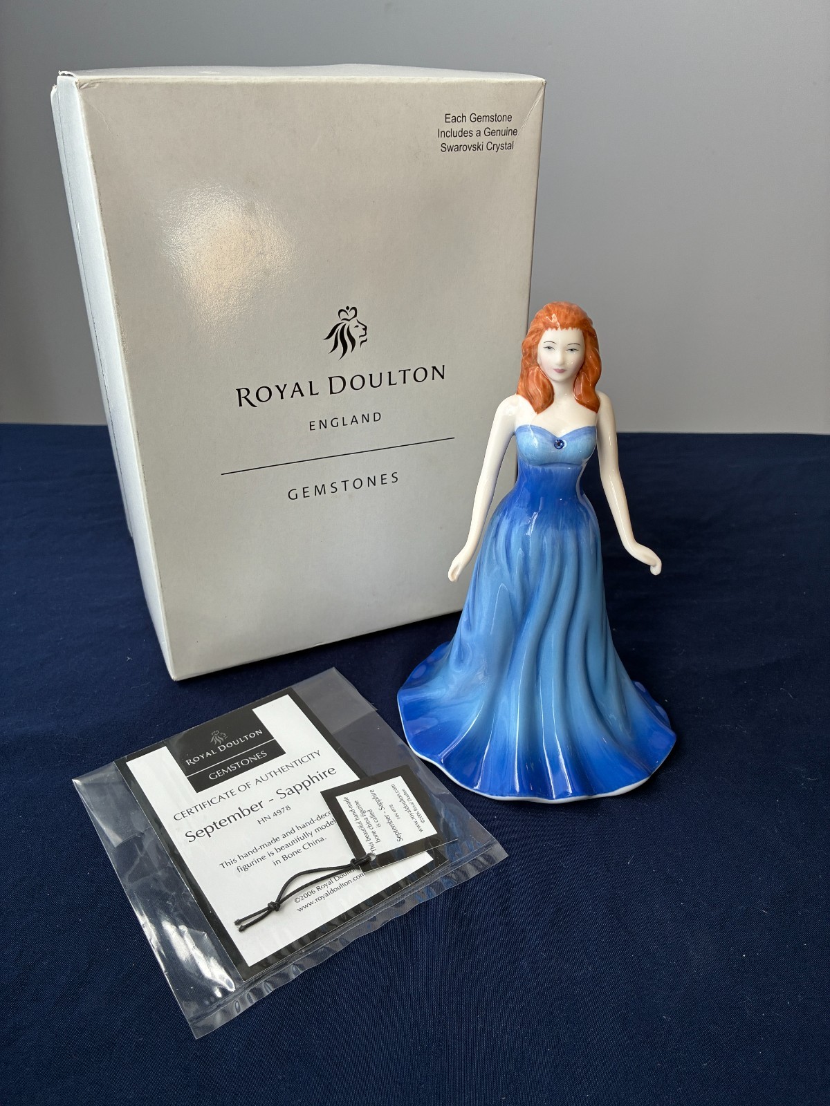 Royal Doulton September - Sapphire  Bone China Figurine