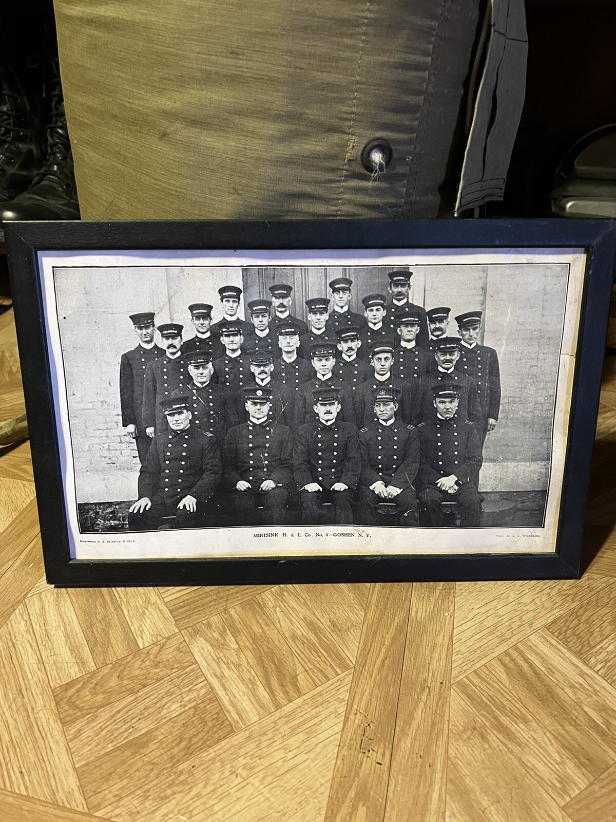 MINISINK H. & L. Co. No. 2- - GOSHEN. N Y Fire Dept Photograph By A. G. Wheeler