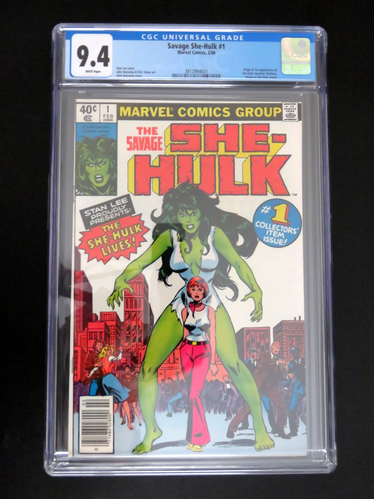 SAVAGE SHE-HULK #1 CGC 9.4 ORIGIN & 1ST APPEARANCE OF SHE-HULK (JESSICA WALTERS)