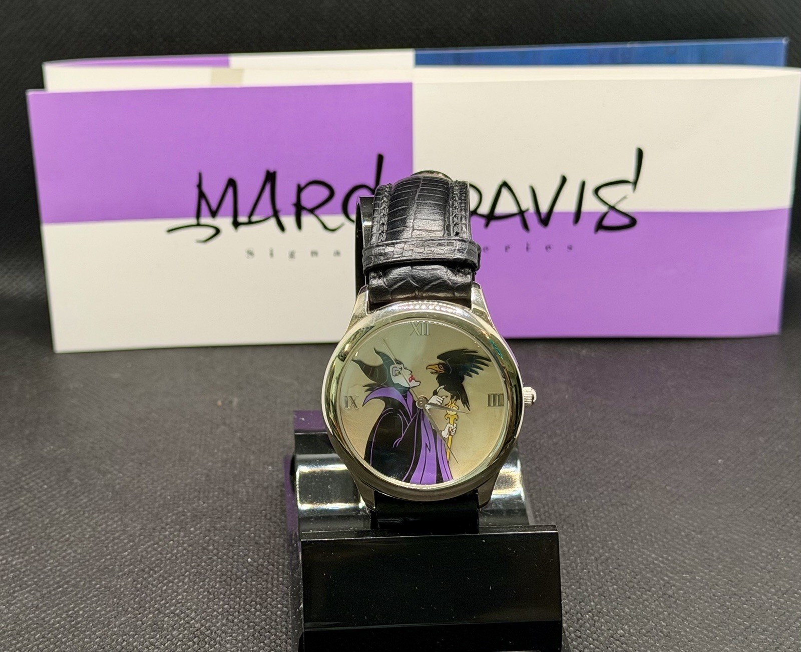 Disney Marc Davis Maleficent Watch LE 4891/5000 Signature Series w/ Box Raven