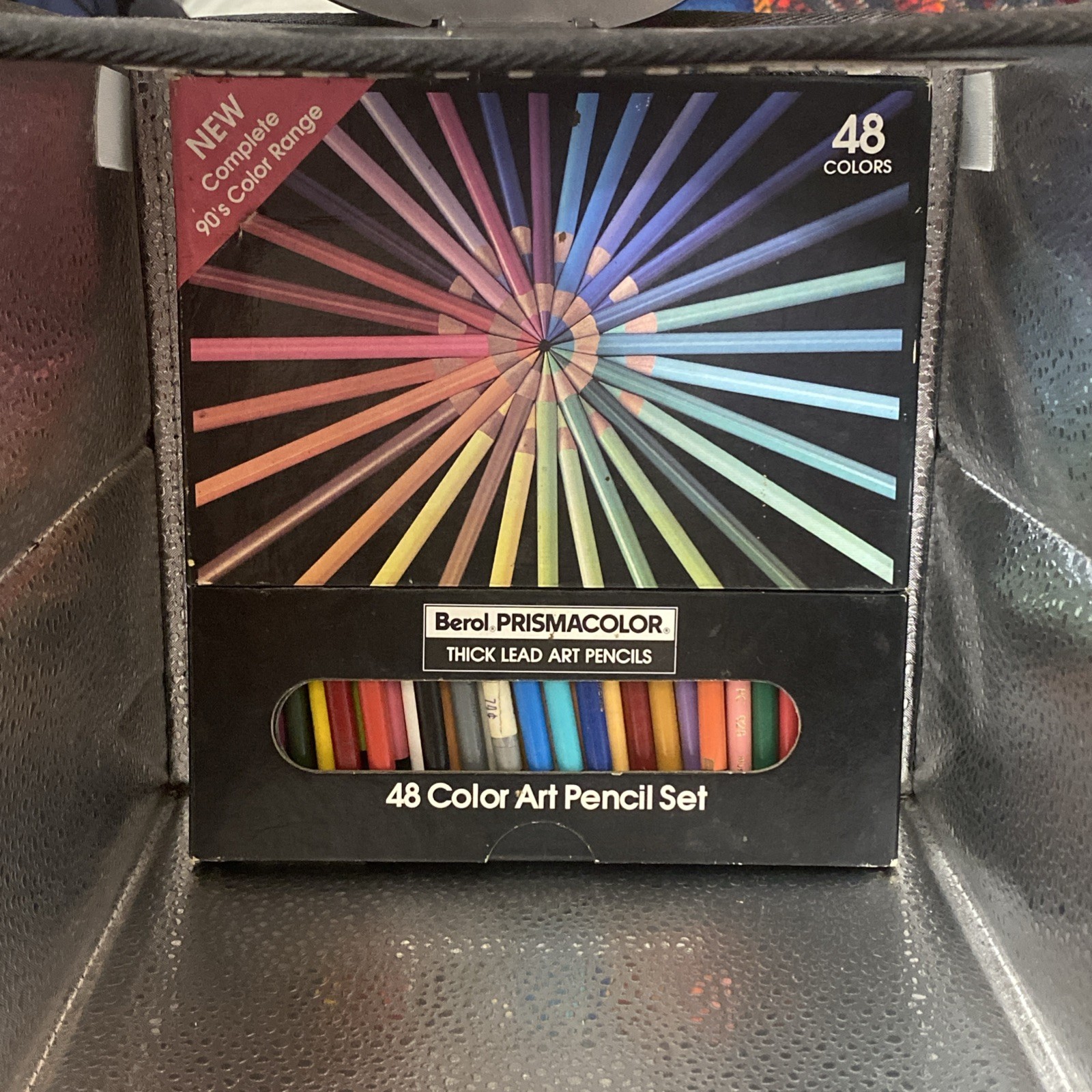 Rare 1990’s Prismacolor 48 Color Range Professional Thick Lead Berol Art Pencils
