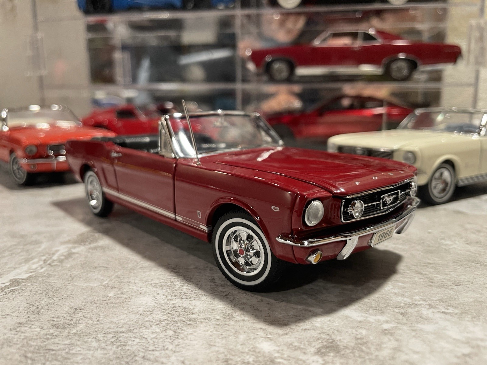 The Danbury Mint 1:24 Scale 1966 Ford Mustang GT Convertible Model Car