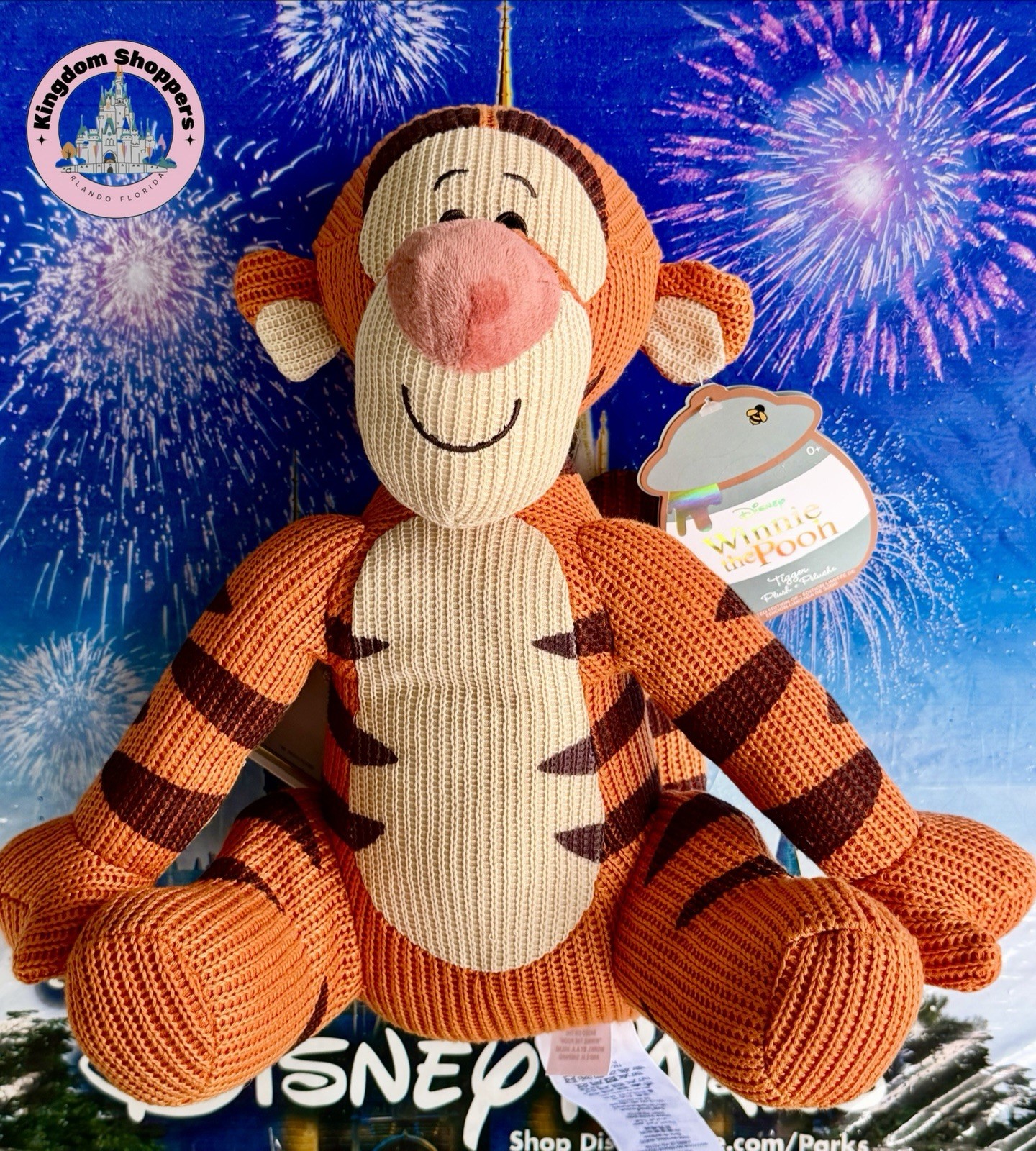 2026 Disney Parks Winnie the Pooh Tigger 100th Anniversary Knit Plush LE 5000