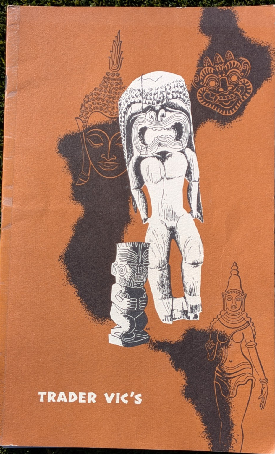 RARE 1976 Trader Vic's  Seattle Restaurant Menu Mint Condition 50 Years Old