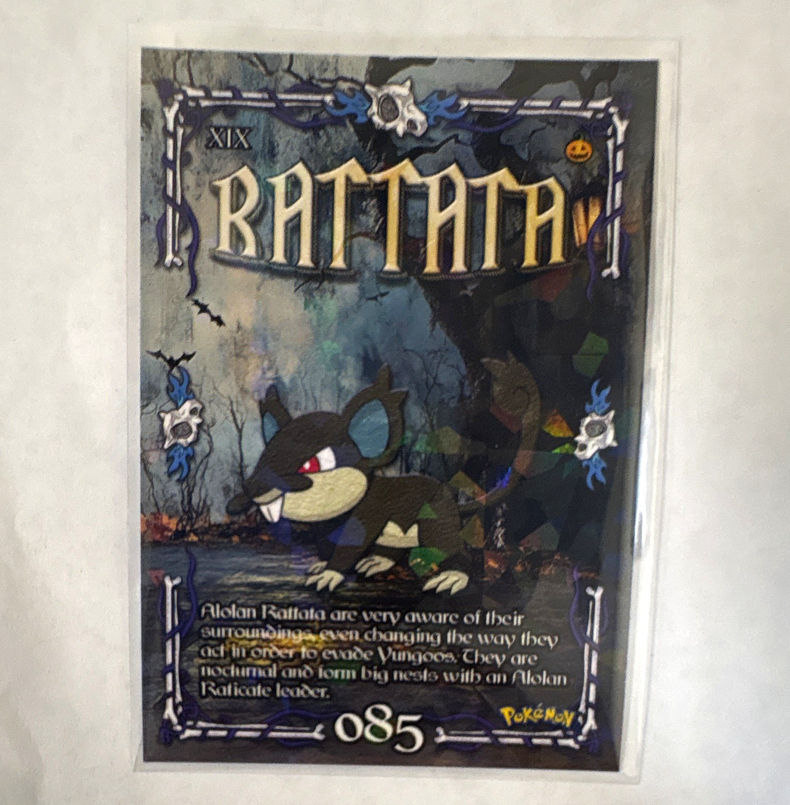 PRISMA 2024 Pokémon Trick or Trade Rattata Holo Card #085 English