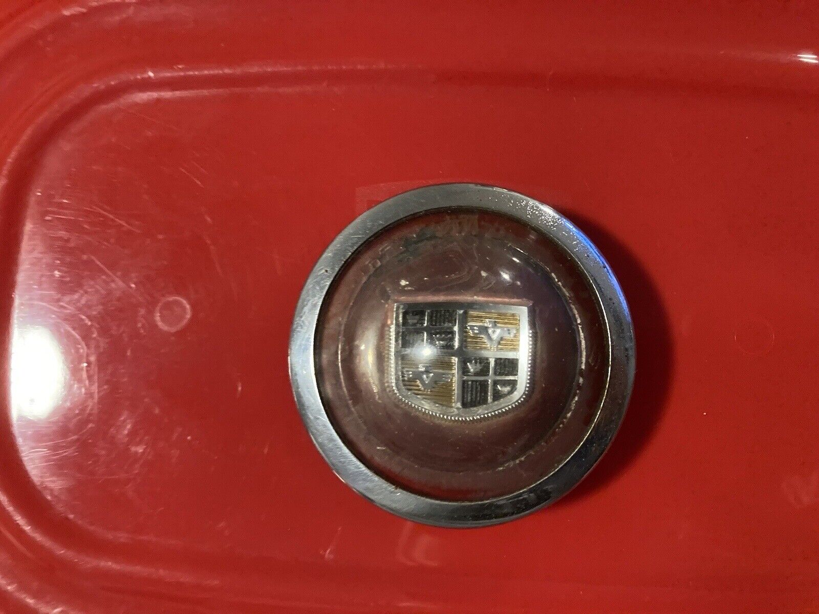 1950 1951 Studebaker Passenger Car Champion Horn Button with Bezel