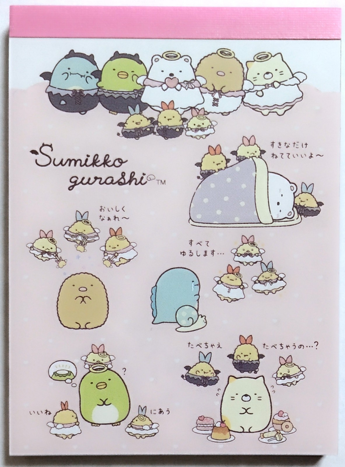 San-X Character Sumikko Gurashi Angel & Devil Mini Memo Pad 60 2026 MADE JAPAN