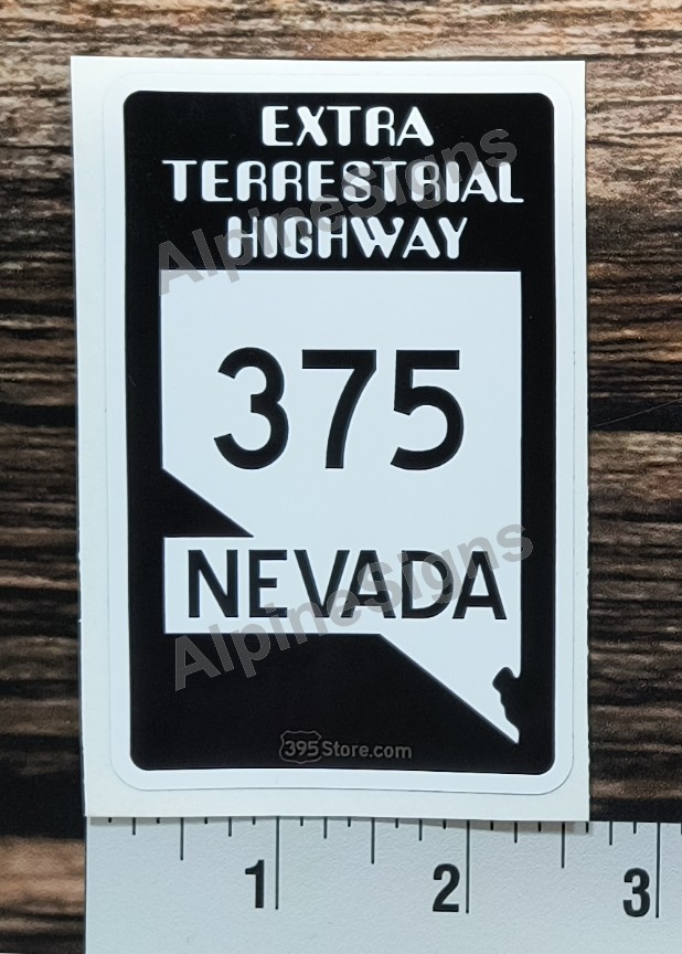 Extraterrestrial Highway 375 Nevada Area 51 sticker decal 2.5
