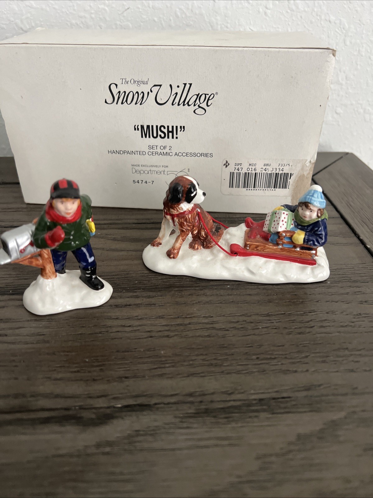 Department 56 “Mush”The Original Snow Village Vintage Retired #5474-7