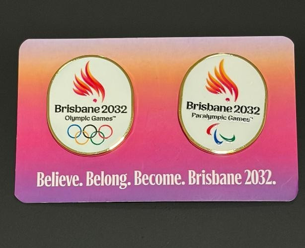Brisbane 2032 Olympic and Paralympic Games Official Pins New Emblem