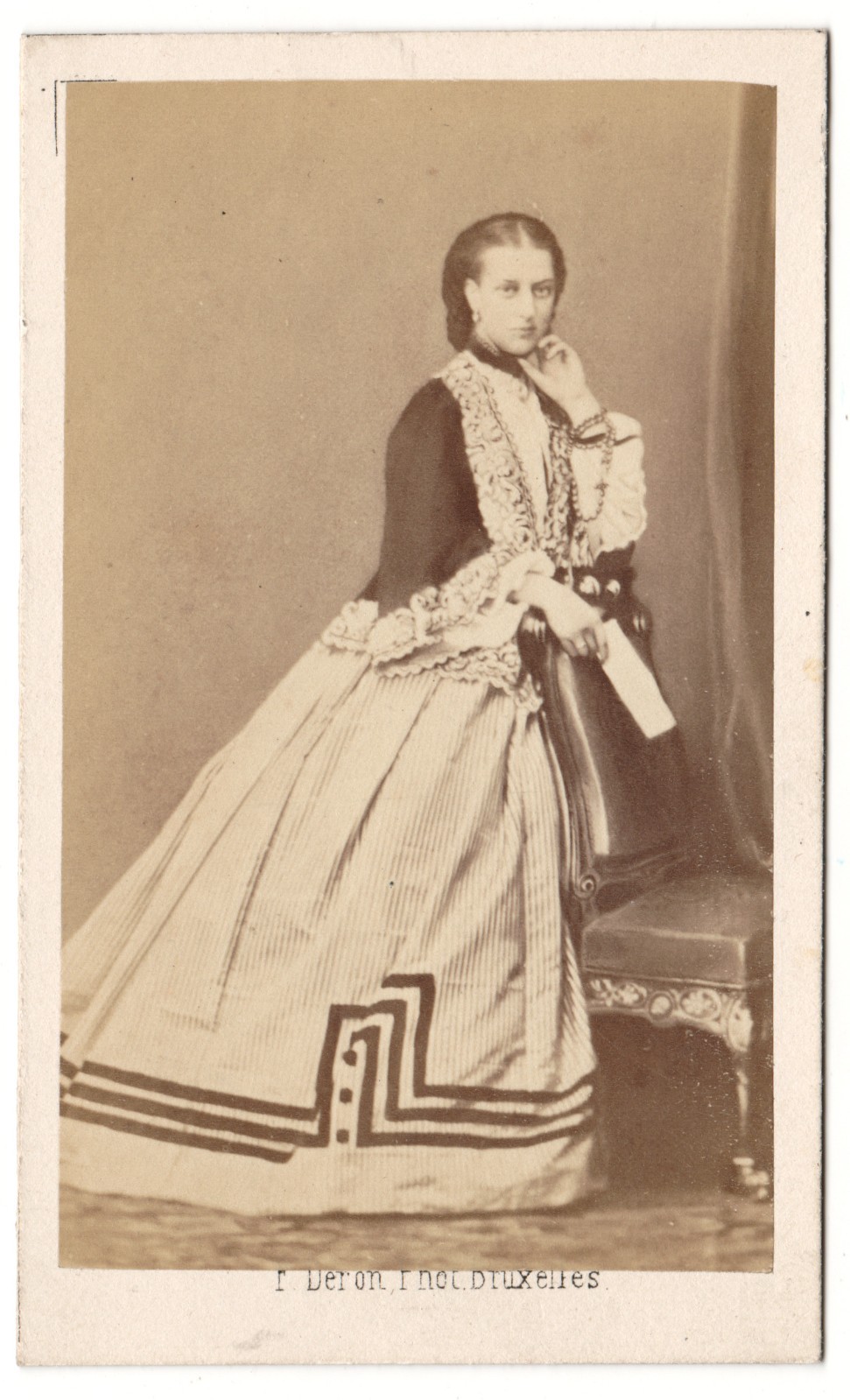 Alexandra Denmark Princess Wales Queen Consort UK Deron Brussels Photo CDV