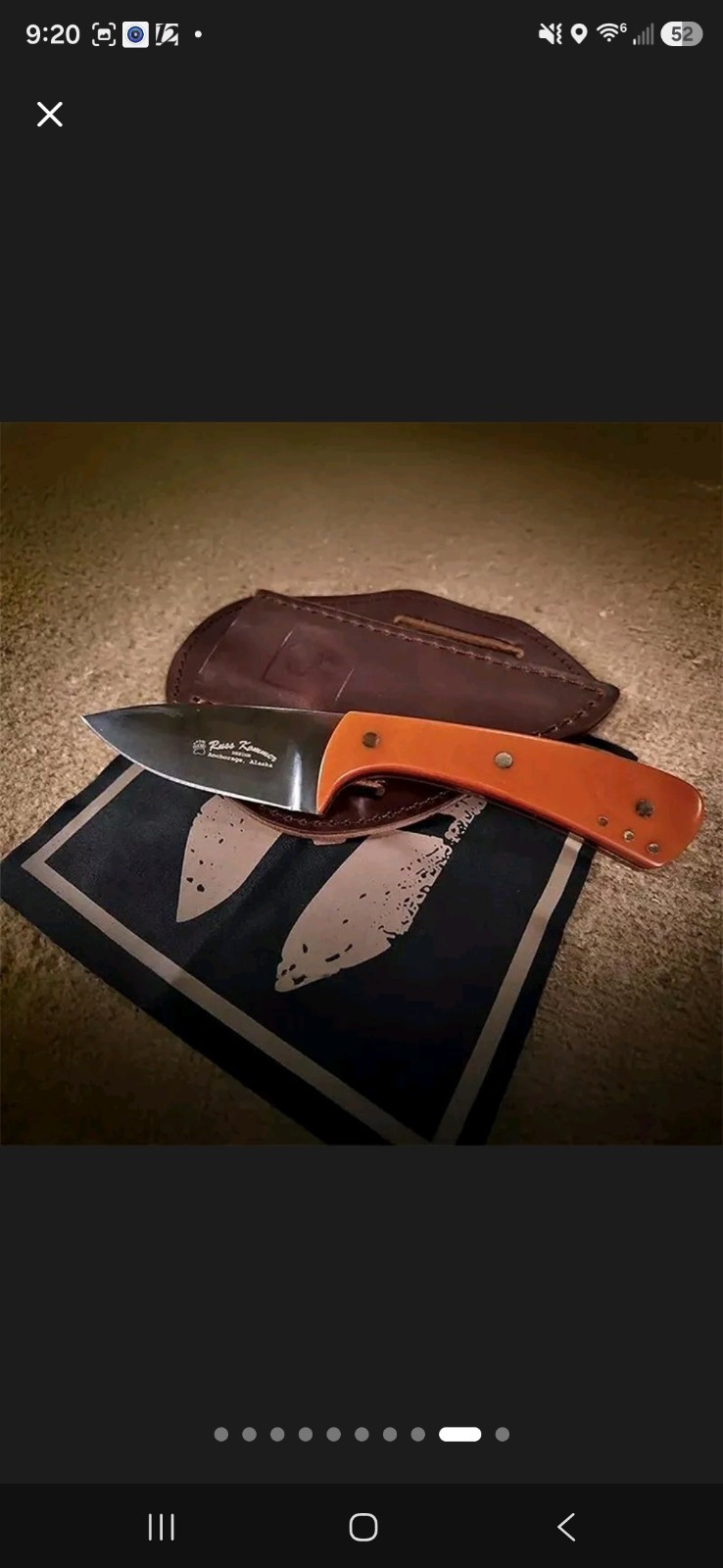 BattlBox x Ketchikan Drop Point Knife D2 Steel Micarta Handle with Sheath