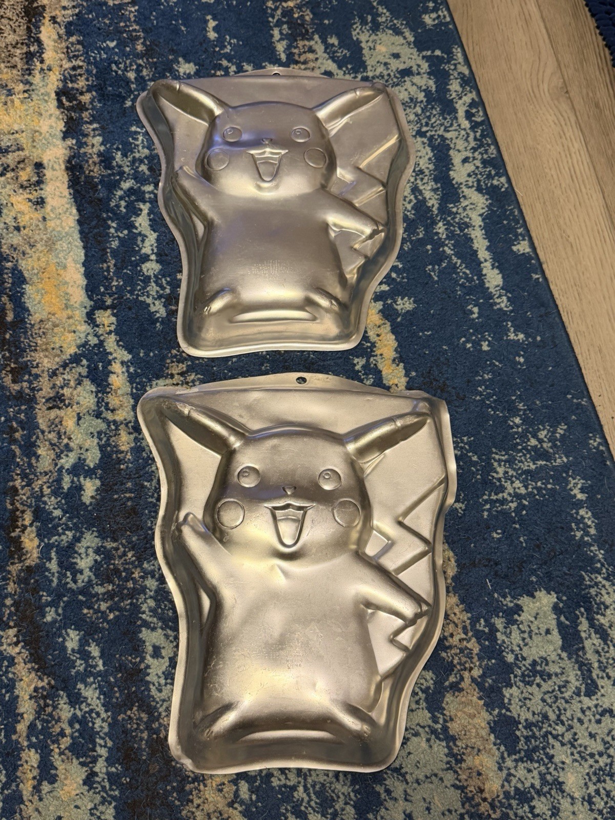 Vintage 1998 Wilton Pikachu Pokemon Aluminum Cake Pan Character Molds Bundle 90s