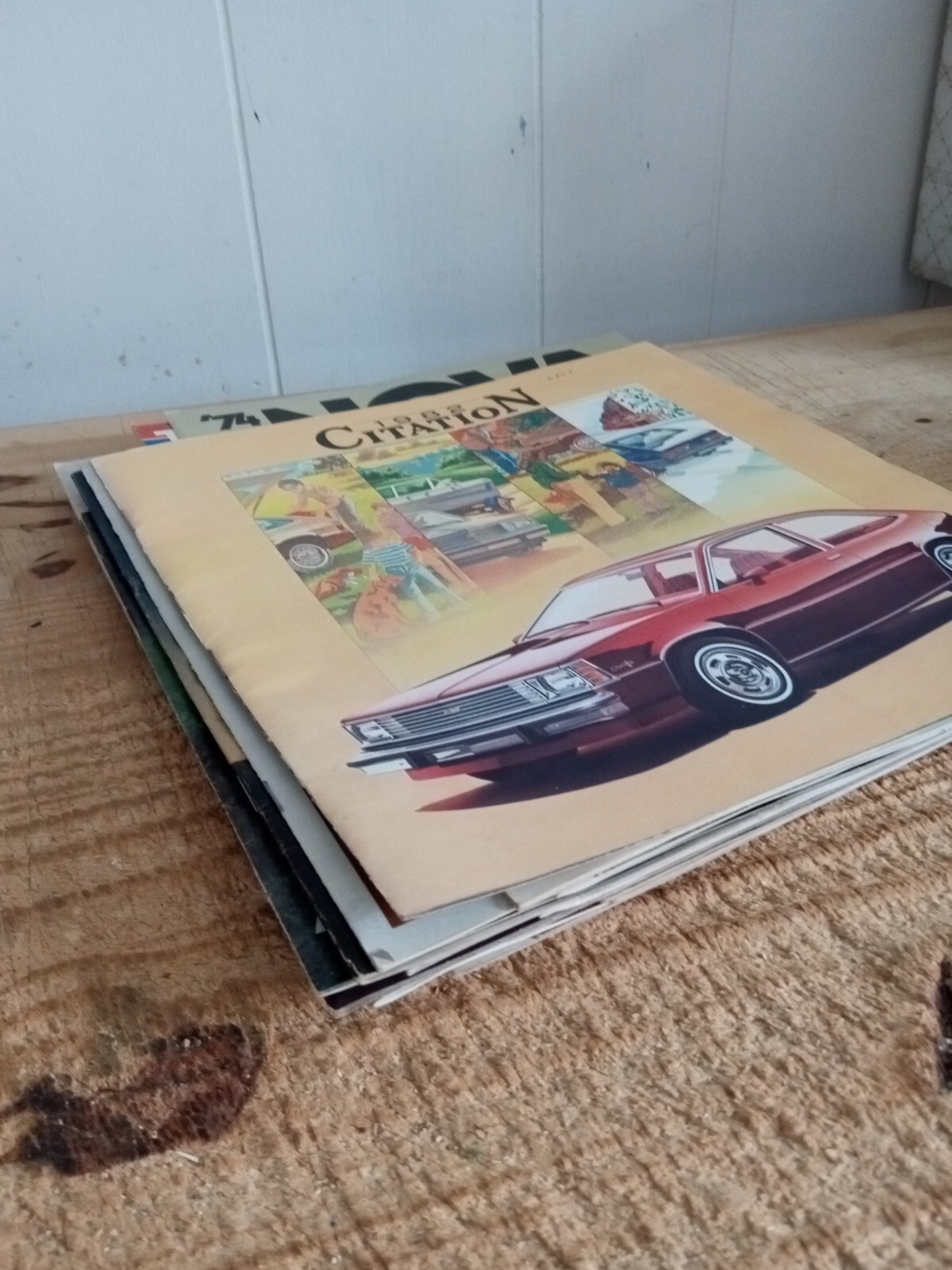 LOT OF 19 VINTAGE CHEVY BROCHURES AND MAGAZINES.FREE SHIPPING