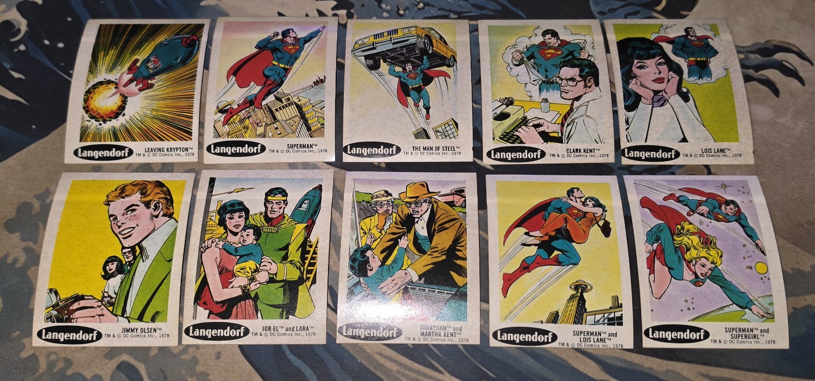 1978  DC Super Heroes Villains Sticker FULL SET 1-30 \