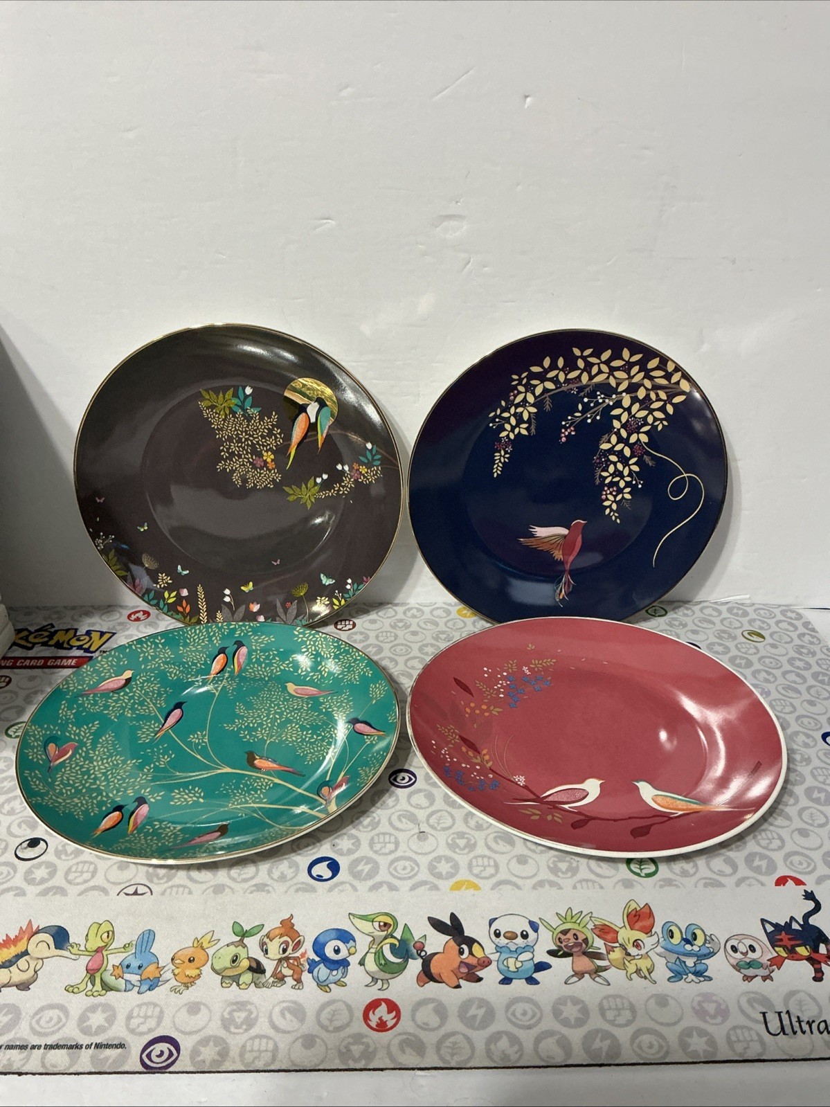 Portmeirion Sara Miller Chelsea Cake Plate - Set of 4 - No Chips - FastShip