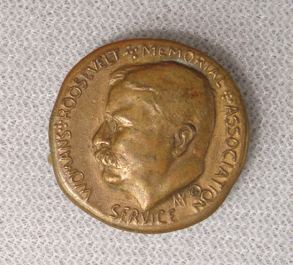 1919-1920 Woman\'s Roosevelt Memorial Association Service Lapel Pin AU