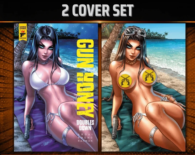 Gun Honey Doubles Down #3 Dawn McTeigue 2 Variant Cover Set Titan Comics LTD 750