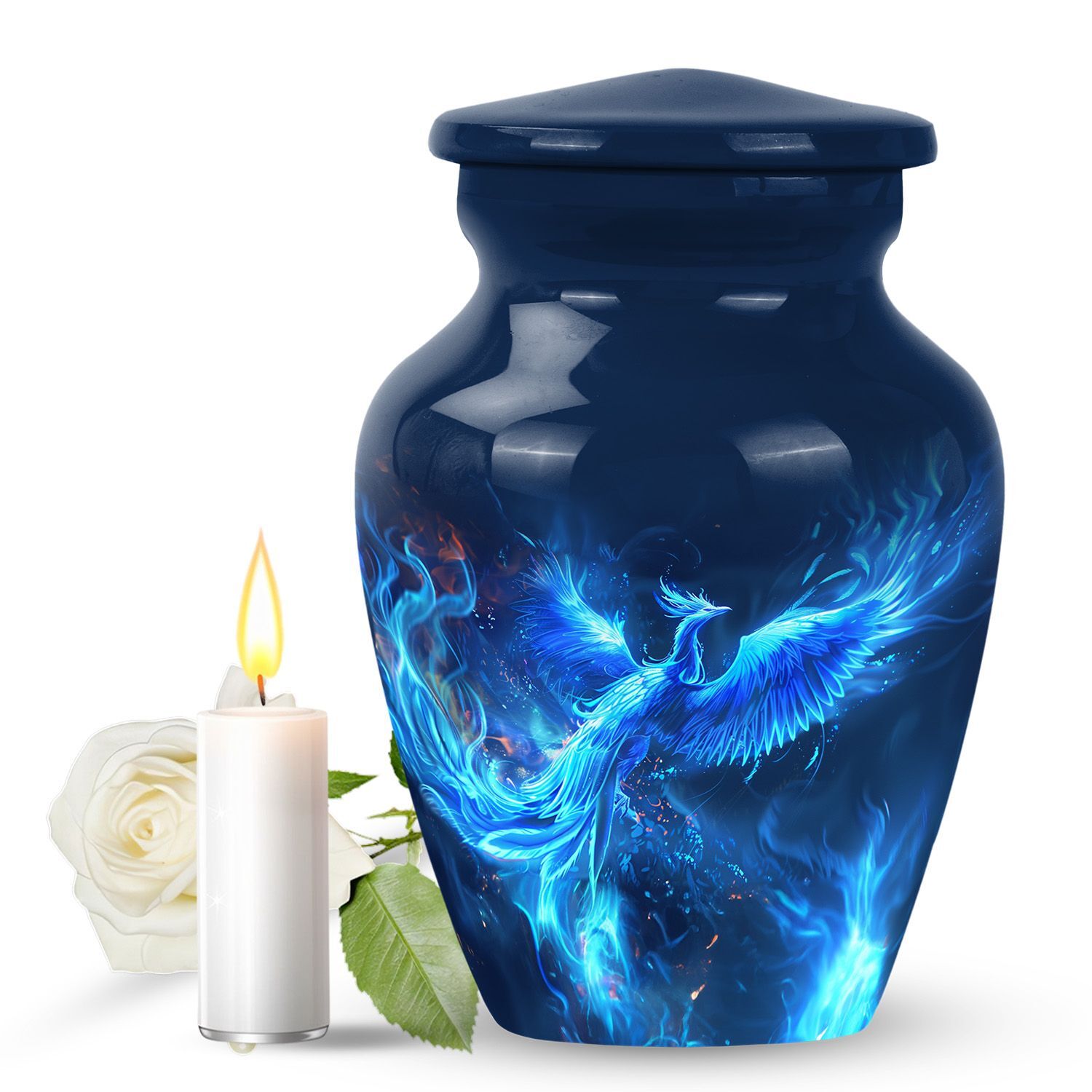 Phoenix Light: Elegant Cherished Remembrance Cremation Urn Keepsake