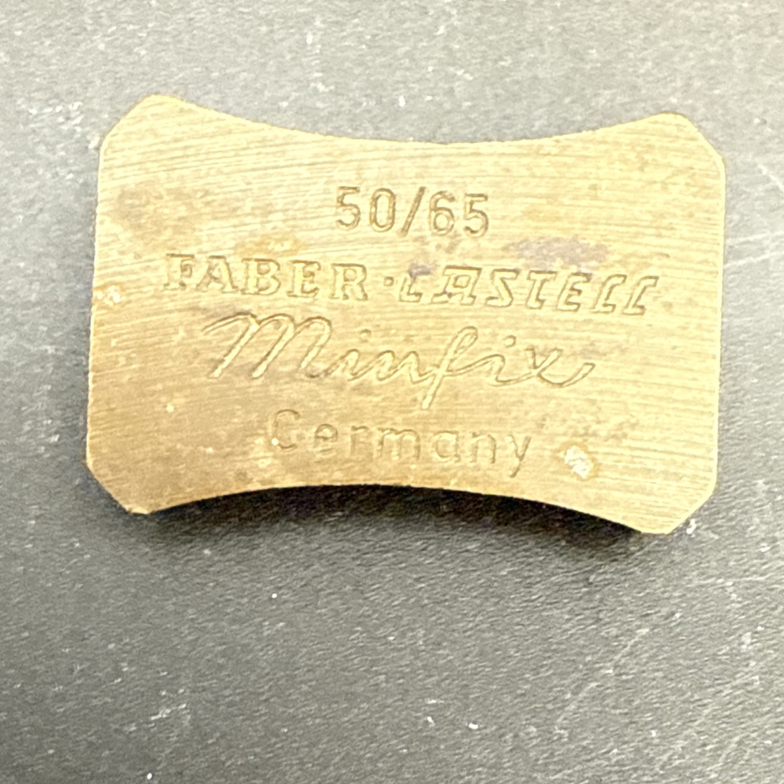 Faber Castell Minfix Lead Sharpener 50/65 - Vintage Brass Drafting Tool Germany