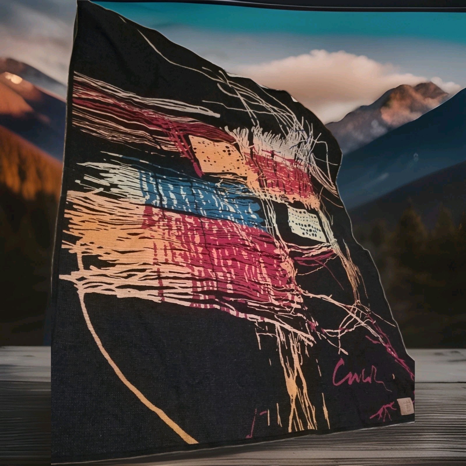 PENDLETON & DALE CHIHULY LIM.ED. 250/54 WOOL NAVAJO BLANKET # 9 60