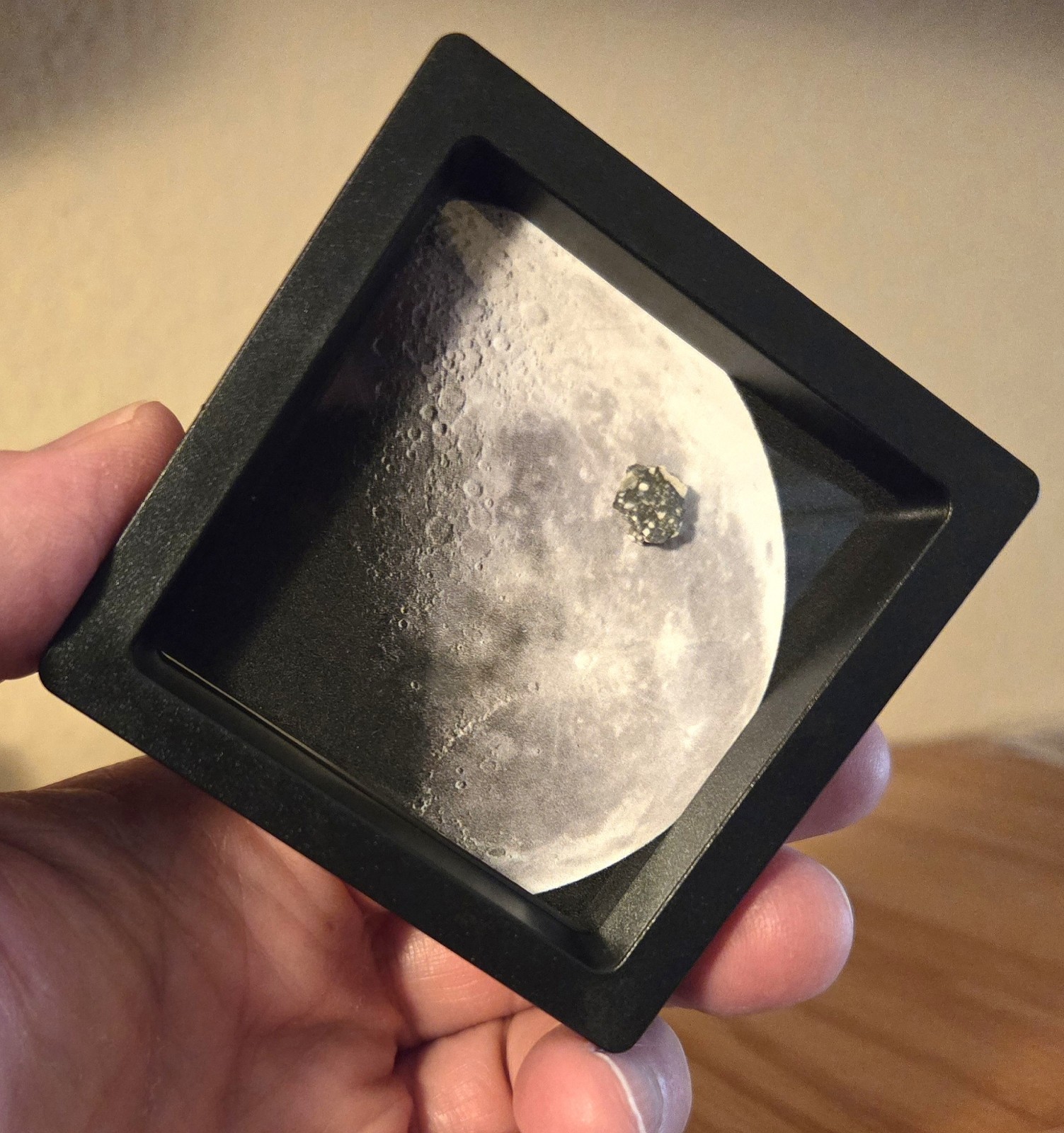 Genuine Moon Rock, XL Lunar Meteorite Interactive Display w/ Authenticity Card