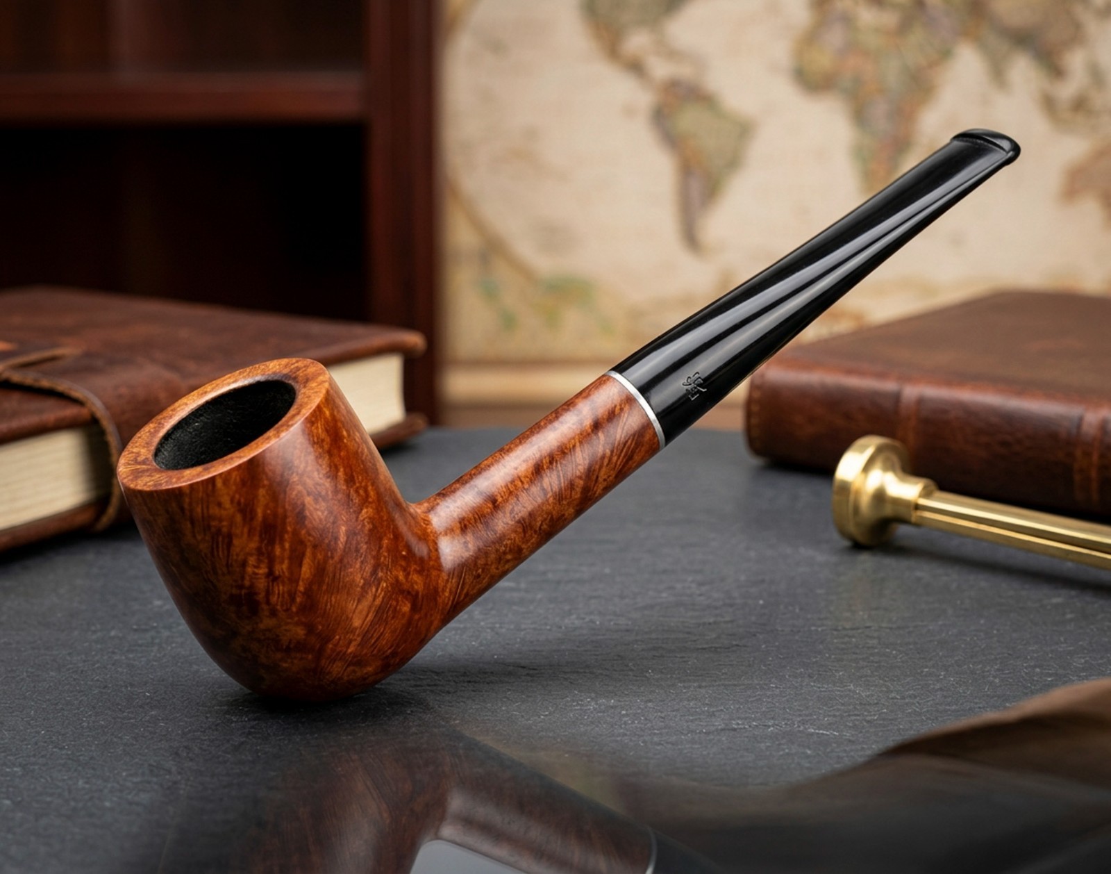Vintage H.H.G. Imported Briar Pipe – Classic Billiard Estate Collectible