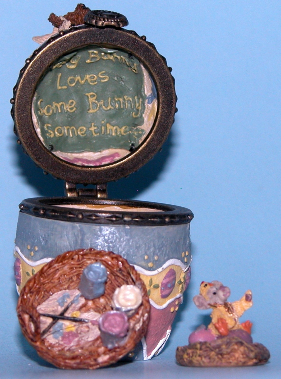 Boyds Bears Watson\'s Fabearlous Egg hinged mouse #81501 Easter, spring, NIB  