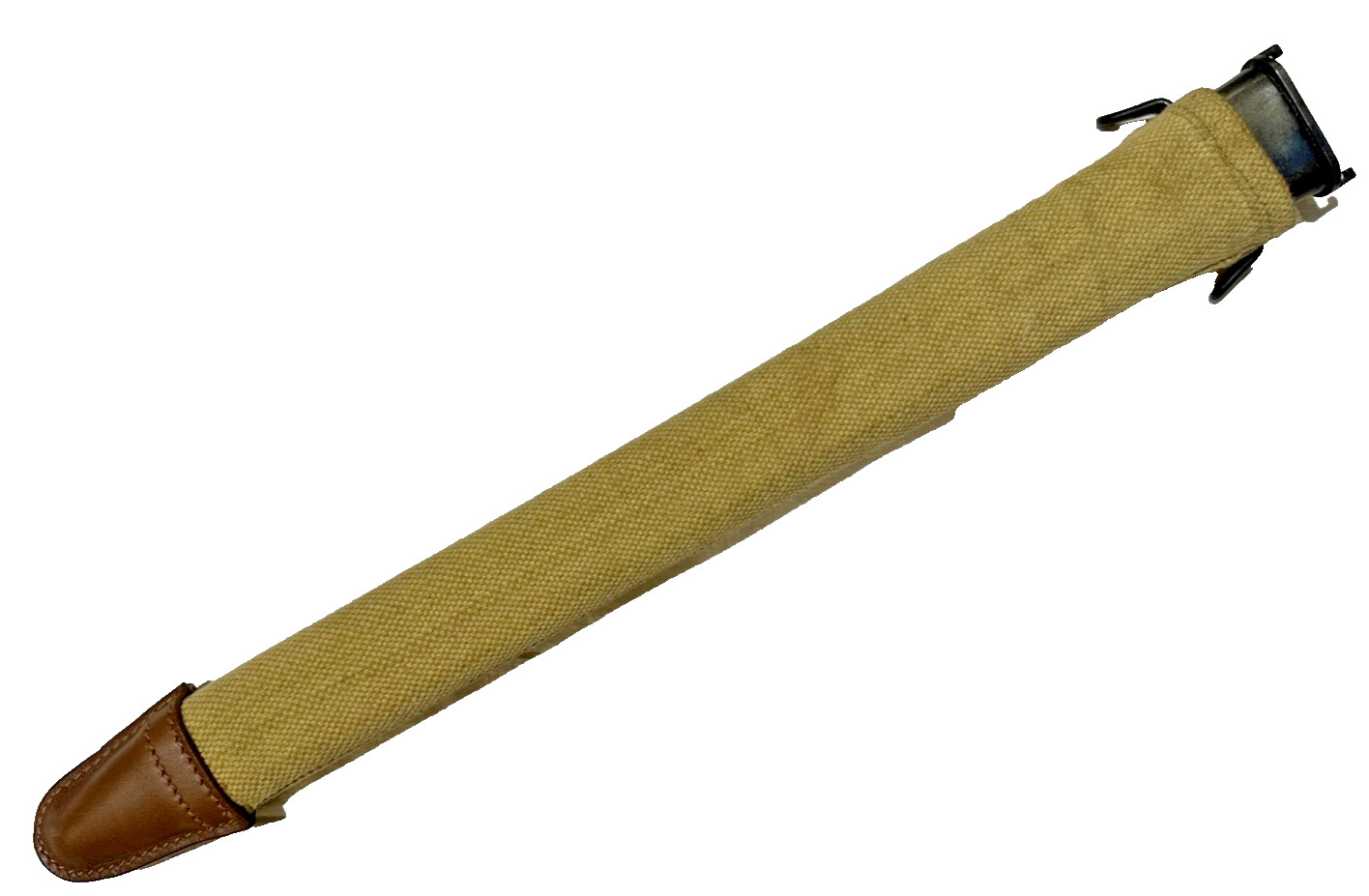 WWI Production Style of  US M1910 Bayonet Scabbard with Khaki Web Cover