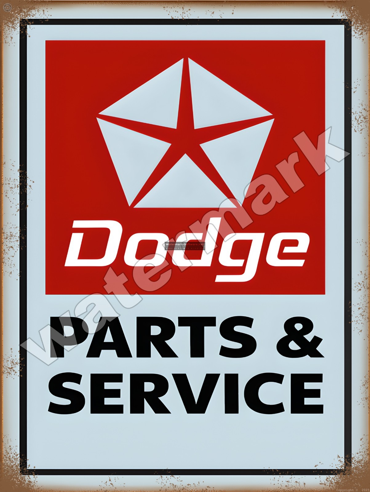 Dodge Parts & Service  Metal Sign 9\
