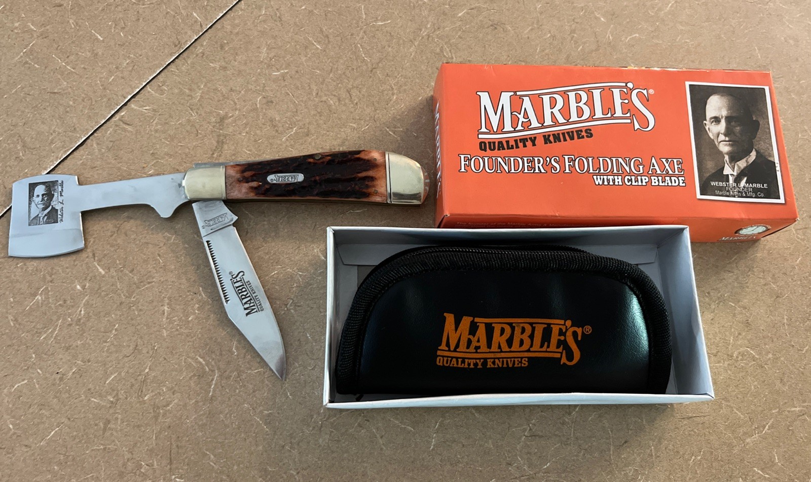 Marbles Vintage Mr111 The Pocket Axe Knife Get Your's While You Can 